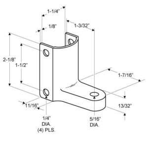Alternative view of TP064 Bottom Hinge