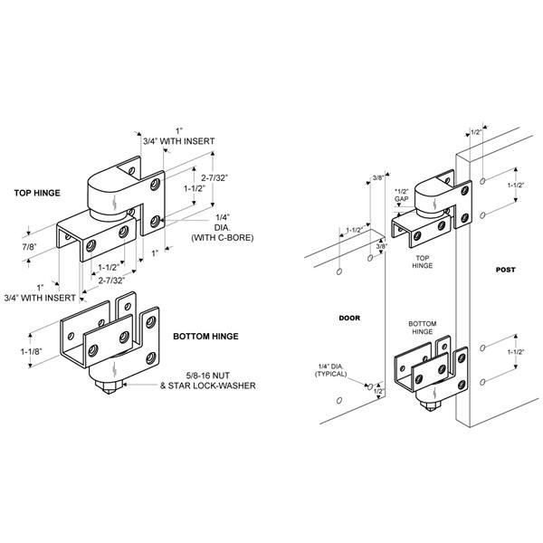 TP844 Pivot Hinge Set - Image 2