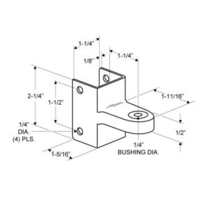 Alternative view of TP101 Top Hinge