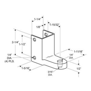 Alternative view of TP286 Bottom Hinge