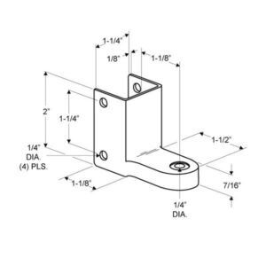 Alternative view of TP288 Bottom Hinge