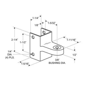 Alternative view of TP297 Top Hinge