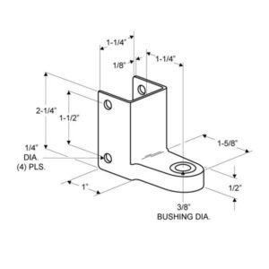 Alternative view of TP092 Top Hinge