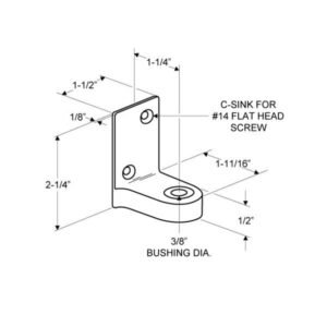 Alternative view of TP285 Top Hinge