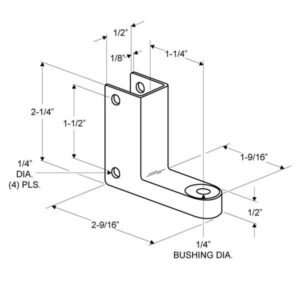 Alternative view of TP538 Top Hinge